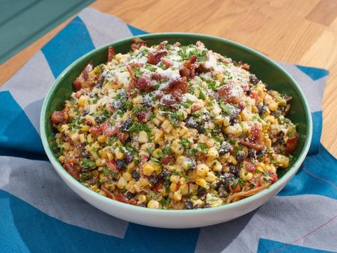 Grilled Mexican Street Corn Salad Recipe | Jeff Mauro | Food Network Grilled Mexican Street Corn Salad, Street Corn Salad Recipe, Grilled Mexican Street Corn, Mexican Street Corn Salad Recipe, Mexican Salad Recipes, Street Corn Salad, Jeff Mauro, Corn Salad Recipe, Mexican Salads