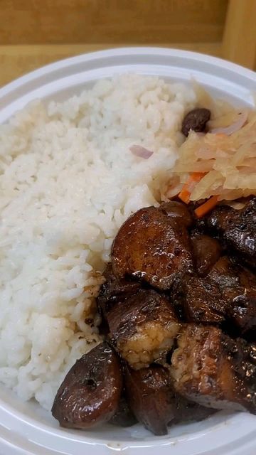 Lunch Filipino Food, Adobo Aesthetic, Filipino Lunch, Adobo Rice, Pork Belly Adobo, University Food, 11 Aesthetic, Pork Adobo, Instagram Recipes