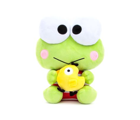 Keroppi 12" Plush: Friend Kerropi Plush, Cute Stuffed Animals Kawaii Plushies, Hello Kitty Frog, Stuffed Animals Kawaii, Funny Frogs, Plush Bags, Kawaii Plushies, Theme Color, Green Frog