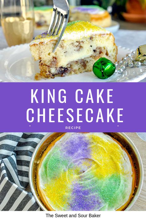 King Cake Truffles, King Cake Cupcake, King Cake Sheet Cake, King Cake Birthday Cake, Donut King Cake Recipe, King Cake Poke Cake, Mini King Cake Recipe, King Cake Desserts, King Cake Cookies