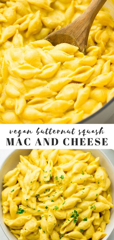 Vegan Butternut Squash Mac and Cheese Vegan Butternut Mac And Cheese, Vegan Butternut Squash Sauce, Dairy Free Butternut Squash Mac N Cheese, Vegan Butternut Squash Pasta Sauce, Butternut Squash Recipes Dairy Free, Butternut Squash Recipes Vegan, Squash Mac And Cheese Vegan, Butternut Squash Cheese Sauce, Butternut Squash Pasta Vegan