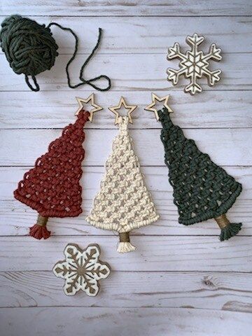 Macrame Christmas Tree Pattern, Vintage Christmas Diy, Christmas Tree Tutorial, Boho Christmas Tree, Christmas Tree Kit, Tree Tutorial, Boho Christmas Decor, Christmas Tree Diy, Easy Christmas Gifts