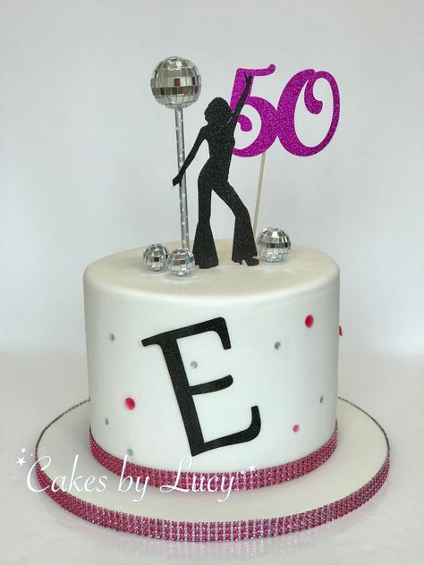 Dancing Queen disco mirror ball 50th cake 50th Cake, Mirror Ball, 50th Birthday Cake, Cute Birthday Cakes, Dancing Queen, Disco Ball, 50th Birthday, Queen, Birthday Cake