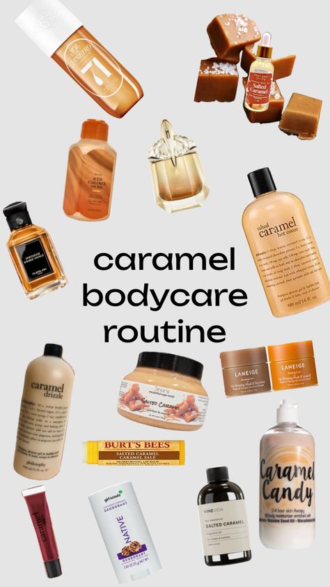 #saltedcaramel #caramel #bodycare #caramelbodycare #carmel #routine Smell Like Caramel, Carmel Skin, Pampering Routine, Vanilla Caramel, Shower Skin Care, Body Care Routine, Shower Routine, Body Love, Body Skin Care Routine