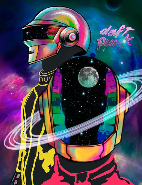 Daft Punk - Celebrity Portraits // Editorial Illustration Daf Punk, Daft Punk Poster, Punk Character Design, Punk Character, Electronics Poster, Punk Wallpaper, Portrait Editorial, Arte Punk, Psy Art