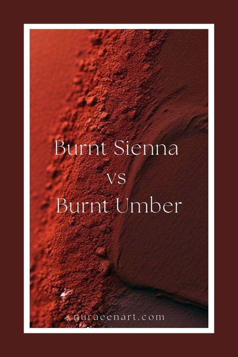 Add depth and richness to your artistic palette with burnt sienna and burnt umber. Discover their versatility and let these earthy hues bring your artwork to life. #artisticdepth #earthytoneinspiration #burntsiennavsburntumber #artisticshades #earthytoneclash #earthytonepalette Burnt Umber Color Palette, Burnt Sienna Color Palette, Burnt Umber Color, Umber Color, Sienna Color, Paint Guide, Color Palette Living Room, Orange Palette, Monochrome Painting