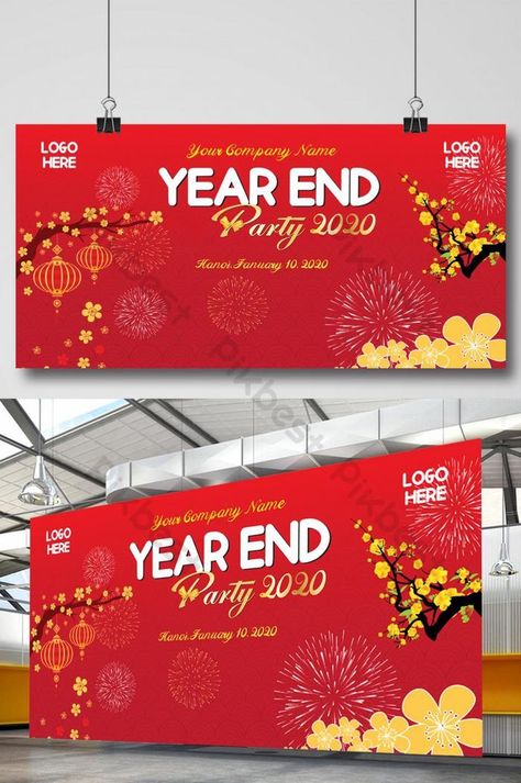 Year end Party 2021 Vietnam Backdrop#pikbest# Year End Party Decoration Backdrop, Backdrop Design Banner, Year End Party Backdrop, Backdrop Event Design, Backdrop Tet, Event Backdrop Design, Photobooth Design, Party Banner Design, End Of The Year Party