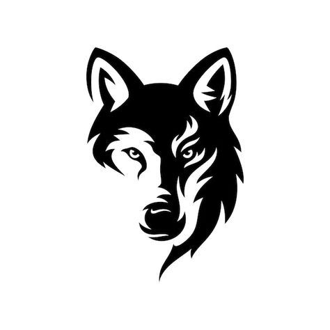 Lobo de moda monocromo vintage Vector Pr... | Premium Vector Wolf Face Drawing, Wolf Silhouette, Wolf Illustration, Wolf Artwork, Wolf Face, Alpha Wolf, Wolf Wallpaper, Wolf Drawing, Wild Wolf