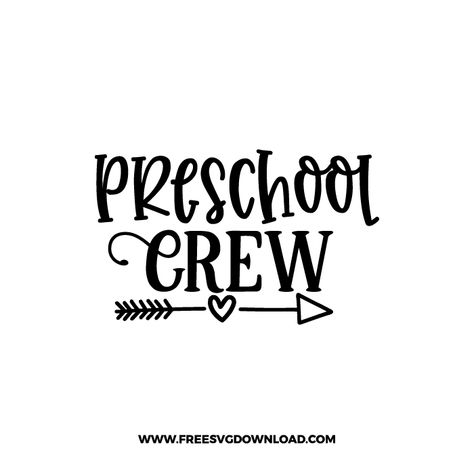 Preschool Svg Free, Free Teacher Svg Files For Cricut, Preschool Svg, Cricut Air 2, Kindergarten Svg, Preschool Shirts, Graduation Svg, Diy School, Teacher Life Svg