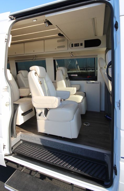 Custom Sprinter Van Interiors, Luxury Passenger Van, Luxury Sprinter Van, 12 Passenger Van, Sprinter Passenger Van, 15 Passenger Van, Cargo Van Conversion, Mercedes Sprinter Van, Custom Mercedes