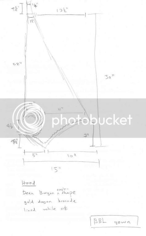 Project: A simple shape Dean Burgon [s2] hood 1: charlie_huang — LiveJournal Academic Hood, Graduation Regalia, Graduation Gown, Simple Shapes, Dean, To Look, Oxford, Turn Ons, Pattern