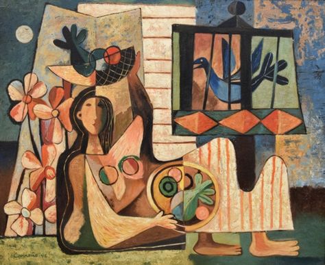 Bird House Painting, Max Weber, George Grosz, Cuban Art, Franz Marc, Bird Houses Painted, Tapestry Wall Art, Cool Wall Art, Beach Modern