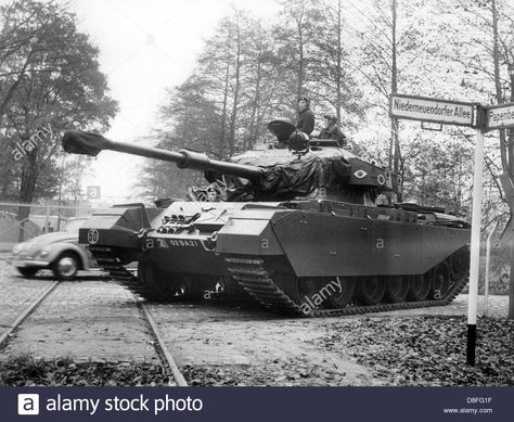 A British Centurion Tank During A Fight Exercise In Berlin-spandau On Stock Photo, Royalty Free Image: 56890219 - Alamy Panzer Ii, Panther Tank, Panzer Iv, Tiger Ii, German Soldiers Ww2, Tiger Tank, Ww2 Tanks, German Tanks, Military Diorama