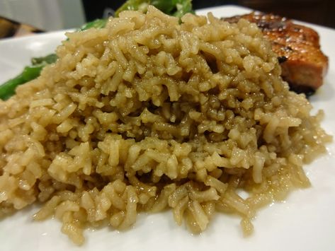 Consume Rice Recipe, Consomme Rice Recipe, Beef Consume, Brown Rice Recipes Easy, Consomme Recipe, Baked Brown Rice, Brown Rice Cooking, Beef Rice, Brown Rice Recipes