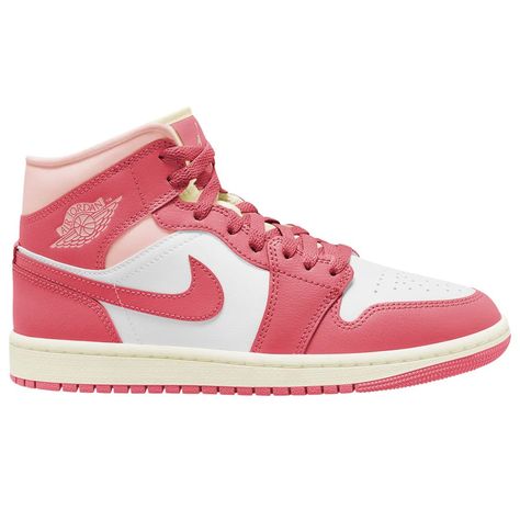 Jordan Aj 1 Mid, European Shoes, Club Fits, Sea Coral, Jordan Air, How To Make Shoes, Air Jordan 1 Mid, Jordan 1 Mid, Strawberries And Cream