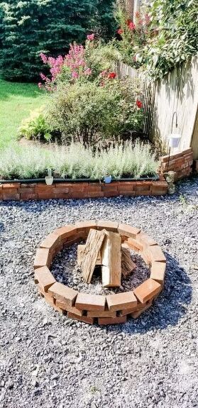 Old Brick House Exterior, Old Brick Patio, Old Brick House Exterior Makeover, Reuse Old Bricks, Leftover Bricks, Outdoor Upgrades, Old Brick House, Brick Shed, Brick House Exterior Makeover