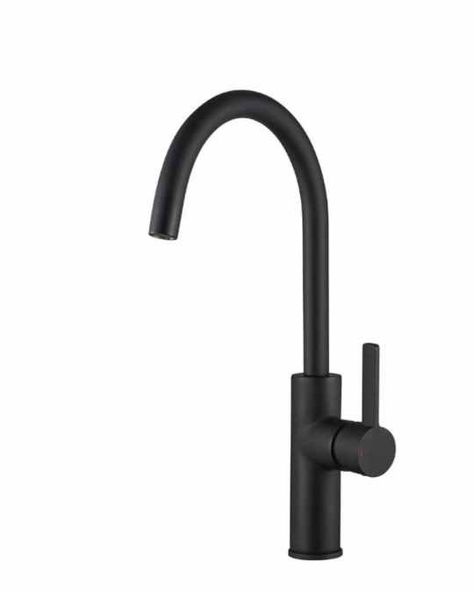 Black Kitchen Tap, Matt Black Kitchen, Black Kitchen Handles, Black Kitchen Taps, Brass Kitchen Tap, Matte Black Kitchen, Black Taps, Black Sink, Kitchen Mixer Taps