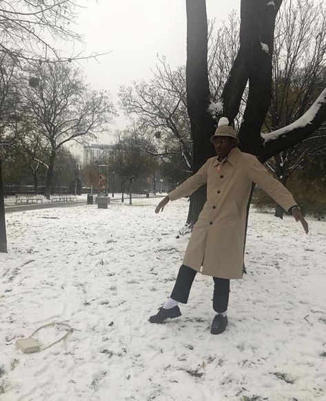 Tyler The Creator Wallpaper, Be My Baby, Tyler The Creator, Winter Aesthetic, Christmas Wallpaper, Spirit Animal, Good Music, Black Men