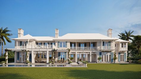 West Indies - Florida | Portfolio | Wadia Associates Wadia Associates, West Indies Architecture, West Indies Home, British Colonial Architecture, West Indies Style, British West Indies, Coastal House Plans, Coastal House, Window Color