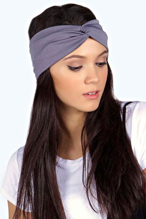 boohoo Olivia Jersey Twist Knot Turban Headband Chain Hairstyles, Hippie Headband Hairstyles, Floral Hair Crown, Knot Turban Headband, Chain Headband, Bohemian Headband, Hippie Headbands, Braided Hairdo, Hippie Hair