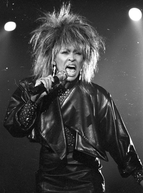 From Poof to Pixie: The Most Iconic ’80s Hairstyles of All Time Female Rock Stars, 80s Hair, Women Of Rock, Tina Turner, Music Legends, Female Singers, Bruce Lee, White Photo, 8x10 Photo