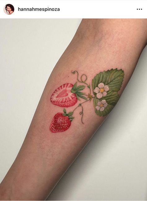 Strawberry Tattoo, Plant Tattoo, Cute Little Tattoos, Strawberry Plants, Cover Up Tattoo, Body Drawing, Little Tattoos, Future Tattoos, Design Reference