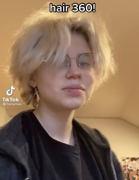 Tomboy Haircut Blonde, Transmasc Haircut Straight, Short Alt Haircuts, Short Haircut Names, Hair 360, Transmasc Haircut, Nonbinary Haircuts, Trans Boy Haircut, Ftm Haircuts