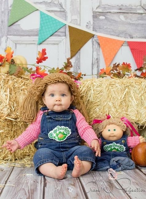 Cabbage Patch Doll - 2015 Halloween Costume Contest via @costume_works Cabbage Patch Doll Costume, Cabbage Patch Costume, Toddler Boy Costumes, Toddler Boy Halloween Costumes, Creative Halloween Costumes Diy, 2015 Halloween Costumes, Cabbage Patch Babies, Doll Halloween Costume