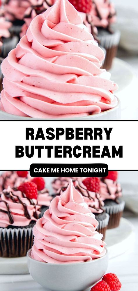 Frostings For Cakes, Southern Cakes, Buttercream Recipes, Raspberry Buttercream Frosting, Raspberry Frosting, I Lost 100 Pounds, Frosting Recipes Easy, Dinner Pasta, Raspberry Buttercream