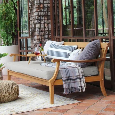 Outdoor Daybeds | Wayfair Sofa Daybed, Daybed Cushion, Patio Daybed, Outdoor Daybed, Outdoor Couch, Daybed Sofa, Teak Frame, Teak Outdoor, Patio Sofa