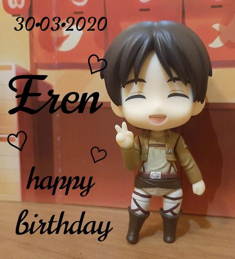 Eren Nendoroid Icon, Eren Birthday, Silly Icons, Birthday Anime, Eren Yeager, Eren Jaeger, Romantic Love Quotes, Attack On Titan, Love Of My Life