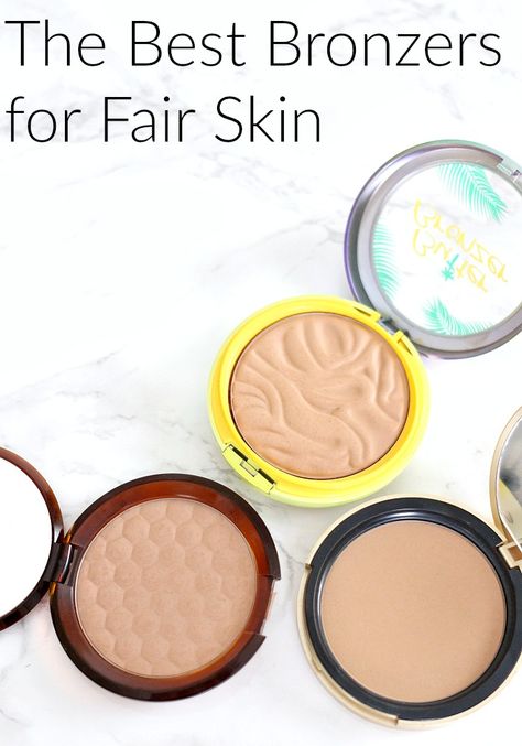 The Best Bronzers for Fair Skin Wedding Makeup For Fair Skin, Blush For Fair Skin, Tanning Ideas, Pale Princess, Makeup For Fair Skin, Bronzer For Fair Skin, Drugstore Bronzer, Apply Bronzer, How To Apply Bronzer