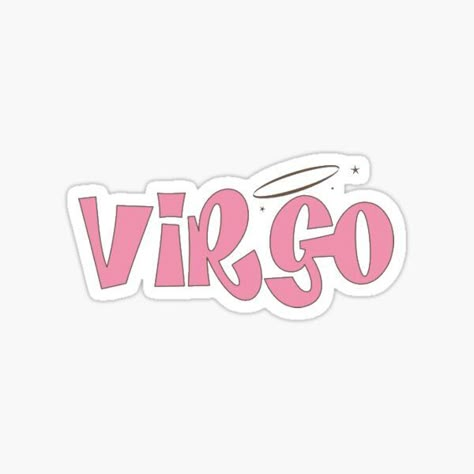 Preppy virgo zodiac sign sticker #sticker #virgo #zodiac #sorority #aesthetic #preppy Pink Virgo Aesthetic, Zodiac Signs Stickers, Virgo Logo, Virgo Stickers, Iconic Stickers, Pink Stickers, Virgo Sign, Iphone Case Stickers, Cute Laptop Stickers