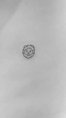 Lion Emoji Tattoo, Lion Stick And Poke, Lion Tattoo Design Minimalist, Lion Doodle Tattoo, Leo Tattoo For Women Zodiac Lion, Small Lion Tattoo For Women Simple, Dainty Lion Tattoo, Mini Lion Tattoo For Women, Simple Lion Tattoo For Women