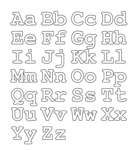 Letter Stencils Printables, Stencil Lettering, Alphabet Capital Letters, Small Alphabets, Fun Fonts, Abc Coloring Pages, Alphabet Templates, Printable Alphabet Letters, Abc Coloring