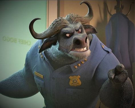 Chief Bogo, Zootopia 2016, Disney Zootopia, Zootopia, Anger, Concept Art, Lion Sculpture, Character Design, Statue