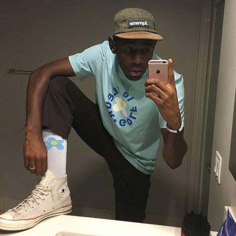 pinterest // @reflxctor tyler, the creator golf le fleur collection 2017 n supreme hut #supreme #golf #le #fleur #converse #tyler Tyler The Creator, A Man, Golf, The Creator, Mirror, Free Shipping, On Instagram, Instagram