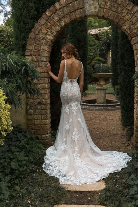 Madi Lane - ML23303 | Luv Bridal Whimsical Wedding Gown, Dollar Dress, Bridal Showroom, Wedding Dresses For Women, Madi Lane, Spaghetti Strap Wedding Dress, Elegant Bridal Gown, Fairy Tale Wedding Dress, Mermaid Wedding Dresses