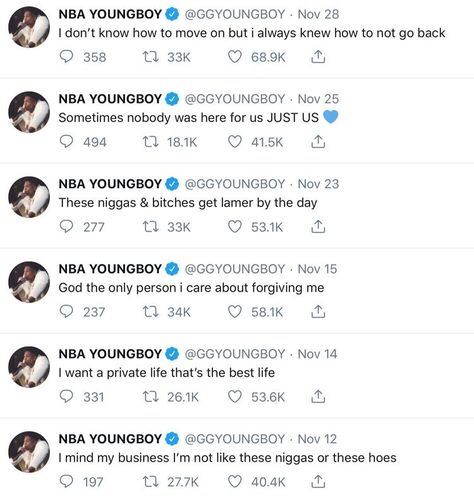 Ggyoungboy Tweets, Nba Youngboy Tweets, Yb Tweets, Famous Tweets, Good Insta Captions, Inspirational Speeches, Rapper Quotes, Rap Lyrics Quotes, Entertaining Quotes