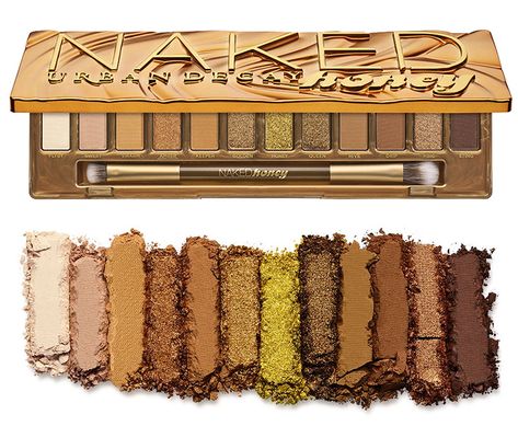 Urban Decay Naked Honey Eyeshadow Palette for Fall 2019 Urban Decay Eyeshadow Tutorial, Eyeshadow Tutorial Step By Step, Urban Decay Eyeshadow Singles, Eyeshadow Tutorial Natural, Honey Eyeshadow, Honey Palette, Brown Eyeshadow Palette, Diy Eyeshadow, Natural Eyeshadow Palette