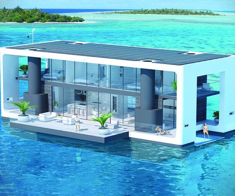 Boat Homes, Floating Homes, Best Yachts, Macrame Home Decor, Yacht Interior, Boat House, Floating House, Shipping Container Homes, Sea Level