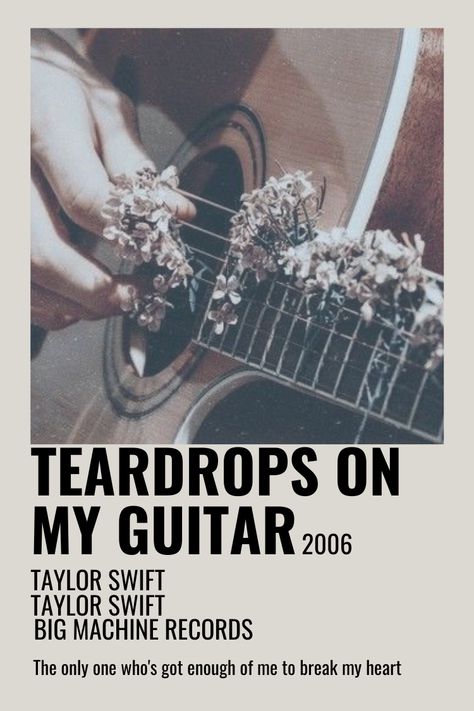 Debut Polaroid, Mean Taylor Swift, Teardrops On My Guitar, Taylor Swift Debut, Doodle Girl, Polaroid Poster, Taylor Swift Posters, Taylor Swift Album, Taylor Swift Songs