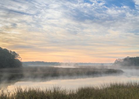 Morning Landscape, Coastal Georgia, End Of Spring, End Of Winter, Morning Sunrise, Landscape Photography Nature, Winter Painting, Coastal Landscape, The Sunrise