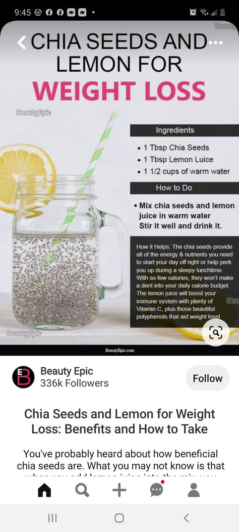 Chia Seed Water, Healthy Drinks Recipes, Drinks Recipes, Chia Seeds, Healthy Weight, Healthy Drinks, Warm Water, Animal Drawings, Chia