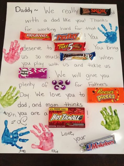 father's day card made with candy | ... is the poster board card that my kids made for Father's Day. It reads Candy Poster Board, Birthday Poster Board, Candy Letters, Fathers Day Poster, Candy Poster, Diy Father's Day Gifts, Father's Day Diy, Candy Cards, Dad Day