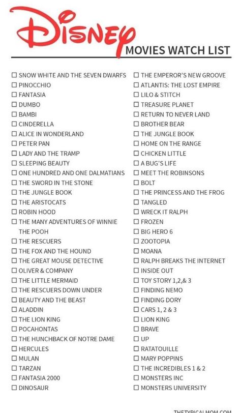 Disney original movies list is here so you can check off those classics you've seen and watch the others soon! We love all kinds of Disney printables. #disney #disneymovies #disneyprintables #freeprintables #movies #checklist Disney Original Movies List, Movie Watch List, Disney Movie Marathon, Disney List, Classic Movies List, Disney Original Movies, Disney Movies List, Disney Movie Night, Netflix Movies To Watch