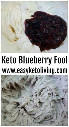 Keto Blueberry Fool Recipe - Easy & Healthy Low Carb Blueberry Dessert Recipes using fresh blueberries that would be great through the year and even Christmas morning! Blueberry Dessert Recipes, Low Carb Christmas Cookies, Fool Recipe, Dessert Blueberry, Low Carb Blueberry, Blueberries And Cream, Keto Sauce, Blueberry Desserts Recipes, Low Carb Cookies Recipes