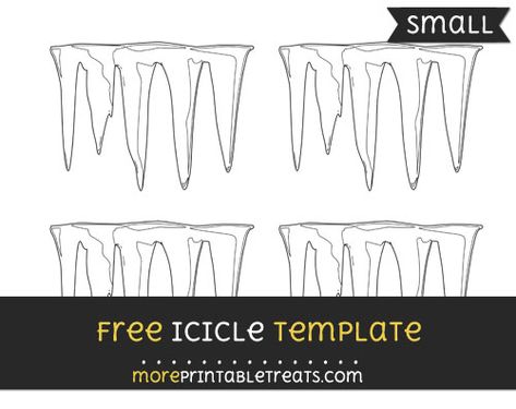 Free Icicle Template - Small Letter I Crafts, December Ideas, Christmas Templates, Templates Printable Free, Letter I, Winter Crafts, Punch Needle, Winter Theme, Sunday School