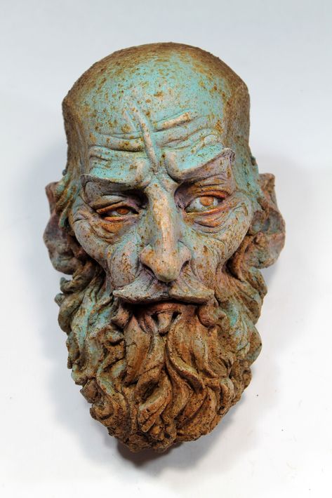 ArtStation - Alonso Verde, Tomàs Barceló Tomas Barcelo, Anatomy Sculpture, Sculpture Head, Sculpture Art Clay, Face Drawing Reference, Bearded Man, Masks Art, Portrait Sculpture, Art Clay