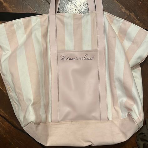 Bought And Never Used; Too Big Fringe Tote Bag, Gold Tote Bag, Victoria Secret Tote Bags, Malibu Barbie, Pink Tote Bags, Weekender Tote Bag, White Tote, Victoria Secrets, Pink Tote